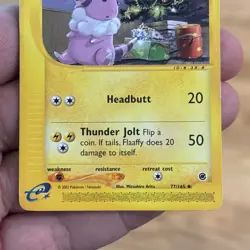 Flaaffy 2002 Pokemon 77/165 Christmas Tree Illustration Rare Ungraded Amazing - Image 3