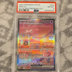 The Pokemon Company Pokemon TCG 2023 Mew EX 053 Promo Holo PSA 8 SV Promo - Image 1