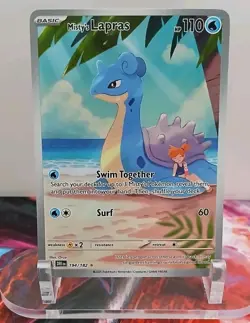 Misty's Lapras 194/182 Destined Rivals Holo Pokemon Illustration Rare NEAR MINT - Image 1