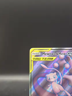 Pokemon TCG Mewtwo & Mew GX 222/236 Sun & Moon Unified Minds Ultra Rare Holo NM - Image 2