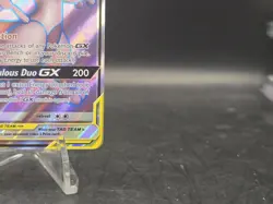 Pokemon TCG Mewtwo & Mew GX 222/236 Sun & Moon Unified Minds Ultra Rare Holo NM - Image 5