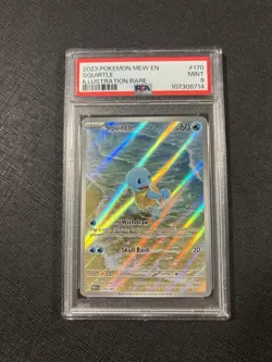 2023 Pokemon 151 PSA 9 evolution line—Squirtle 170, Wartortle 171, Blastoise 200 - Image 2