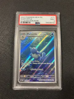 2023 Pokemon 151 PSA 9 evolution line—Squirtle 170, Wartortle 171, Blastoise 200 - Image 4
