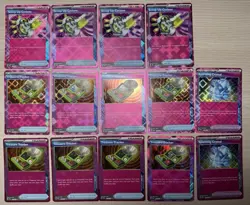14x Pokemon Prismatic Evolutions Scoop Up Cyclone , Treasure Tracker, Sp Crystal - Image 1