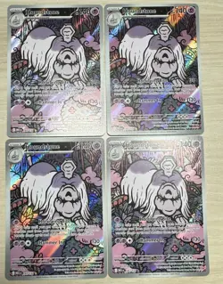 Lot Of 4: Pokemon Mega Evolutions - Houndstone 145/132 - Image 1