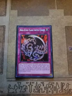 YUGIOH RED-EYES FANG WITH CHAIN LDS1-EN021 SECRET LIMITED ED NM - Image 1