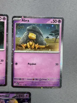 Abra 063 + Kadabra 064 + Alakazam ex SVP 050 MINT 151 Promo 3 Card Set Pokemon - Image 2