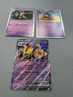 Abra 063 + Kadabra 064 + Alakazam ex SVP 050 MINT 151 Promo 3 Card Set Pokemon - Image 5