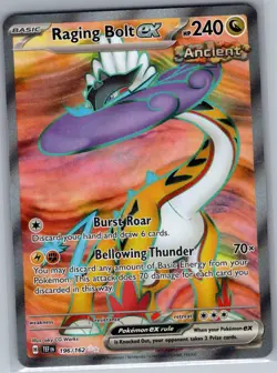 Raging Bolt ex 196/162 SV05: Temporal Forces - Pokemon Card - NM - Image 1
