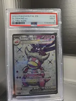 Pokemon 2023 Paldea Evolved Slowking EX Ultra Rare Card #238 PSA MINT 9 - Image 1