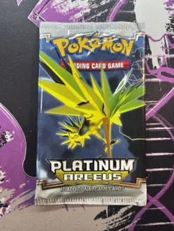 Pokemon Card TCG Platinum Arceus Booster Pack - New Sealed - Zapdos Art 820650105104 - Image 1