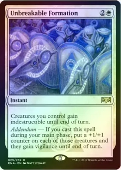 1 x Unbreakable Formation - Foil - RNA - LP - Magic The Gathering - MTG - Image 1