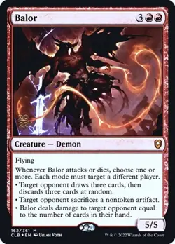 Balor - Foil Prerelease Promo CLB LP MTG - Image 1