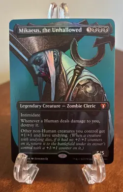 MTG Mikaeus, the Unhallowed Borderless Foil NM Commander Masters CMM Magic - Image 1