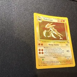Pokemon TCG Kabutops Fossil Holo Rare 9/62 60 HP 1999 Ken Sugimori - Image 2