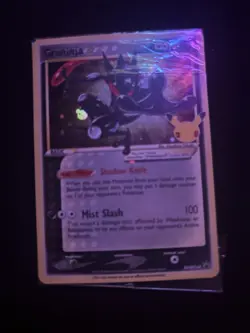 Pokemon TCG Holo Greninja Gold Star Celebrations Card #144 PSA 8 NM-MT - Image 1