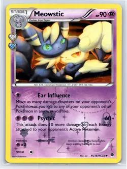 Meowstic RC15 - Pokemon Generations: Radiant Collection - Uncommon Holo - MP - Image 1
