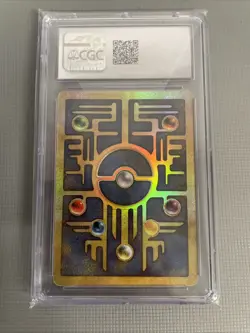 WoTC CGC GEM MINT 10 Pokemon Ancient Mew Movie Promo 2000 Cosmos Holo 2 Swirls! - Image 3