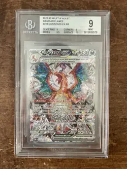 2023 Charizard EX SIR 223/197 Scarlet & Violet Obsidian Flames BGS 9 MINT - Image 1