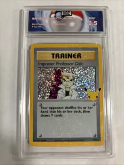 2021 Pokemon Imposter Professor Oak Trainer Celebration #73 HGC 9.5 (sb3) - Image 1