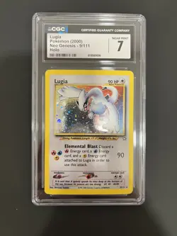 Pokemon Neo Genesis Lugia Holo 9/111 CGC 7 NM - Image 3