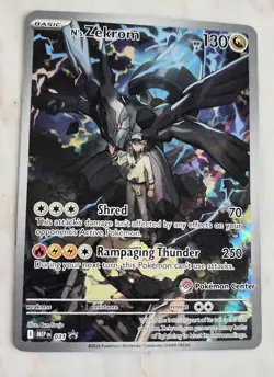 Pokemon TCG Ascended Heroes N’s Zekrom Pokemon Center Stamped Promo SEALED - Image 1