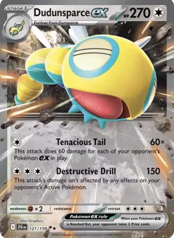Dudunsparce ex 121/159 - Journey Together - Pokemon TCG - Double Rare - Image 1