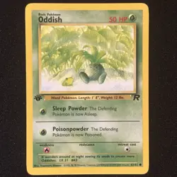 Oddish 63/82 1st Edition Common - Team Rocket 2000 - Pokemon TCG - Near Mint - Image 1