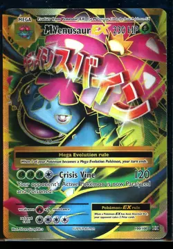 POKEMON TCG M VENUSAUR EX 100/108 EVOLUTIONS ULTRA RARE FULL ART HOLO MEGA | NM - Image 1