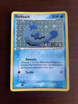 Pokemon TCG - Barboach (54/107) EX Deoxys Stamped - Reverse Holo Rare - LP - Image 1