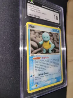 Pokemon TCG Ditto - (Squirtle) 064 Ex Delta Species 2005 CGC GEM MINT 10 - Image 2