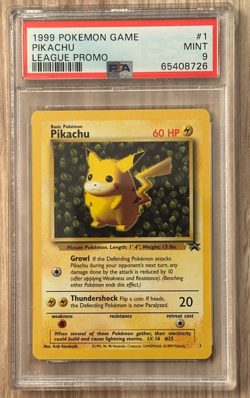 Pokemon League Black Star Promo Pikachu #1 Rare 🔥PSA 9 # 65408726 - Image 3