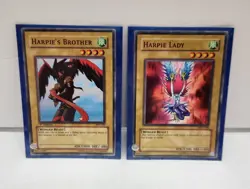 Yu-Gi-Oh TCG Harpie Lady & Harpie's Brother Bundle MRD PSV Classic 2002-2003 - Image 1