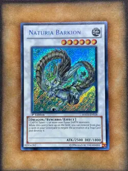 Yugioh Naturia Barkion HA03-EN028 Secret Rare 1st Ed NM - Image 1