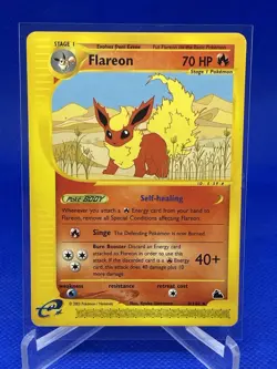 Pokemon TCG Flareon E-Series Skyridge Non Holo Card 8/144 HP - Image 1