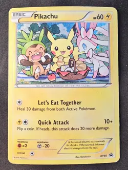 Pokemon Pikachu XY95 Black Star Promo Holo Card - Image 1