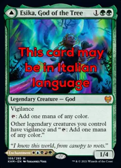 MTG ESIKA, GOD OF THE TREE RUSSIAN EXC - ESIKA, DEA DELL'ALBERO - KHM - MAGIC - Image 1
