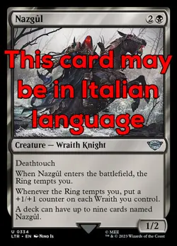 MTG NAZGUL 334 EXC - NAZGUL - LTR X IT - MAGIC - Image 1