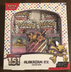 POKEMON 151 ALAKAZAM EX COLLECTION SEALED BOX - Image 1