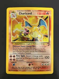 Pokemon Charizard Base Set 2 Holo 4/130 LP - Image 1
