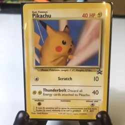 Pikachu ⭐ 26 Promo Wizards Black Star Promos 1999 Pokemon NM/LP - Image 2