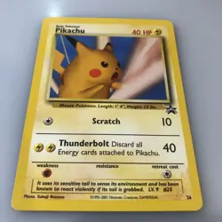 Pikachu ⭐ 26 Promo Wizards Black Star Promos 1999 Pokemon NM/LP - Image 3
