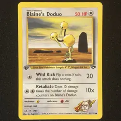 Blaine's Doduo 61/132 1st Edition | Gym Challenge 2000 | Pokemon TCG Vintage NM - Image 1