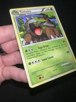 Torterra - 10/95 Unleashed (Pokemon) Cracked Ice Holo Rare - Nm - Image 3