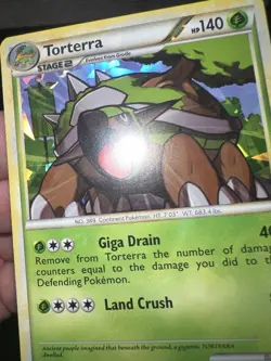 Torterra - 10/95 Unleashed (Pokemon) Cracked Ice Holo Rare - Nm - Image 5
