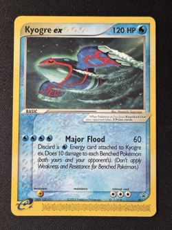 2003 Pokemon Kyogre ex 001 Nintendo Power Magazine Black Star Promo Non Holo LP - Image 1