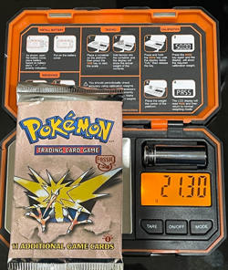 1999 Pokemon 1st Edition Fossil Booster Pack Factory sealed - Zapdos 21.30 grams - Image 1
