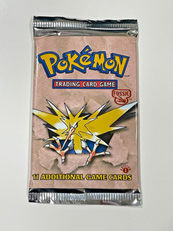 1999 Pokemon 1st Edition Fossil Booster Pack Factory sealed - Zapdos 21.30 grams - Image 2