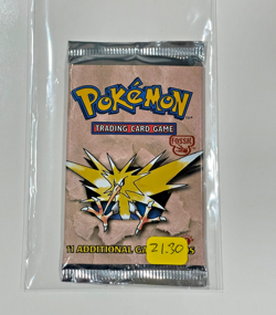 1999 Pokemon 1st Edition Fossil Booster Pack Factory sealed - Zapdos 21.30 grams - Image 4