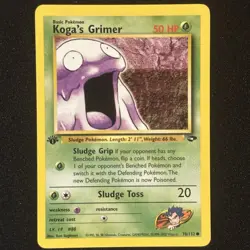 Koga’s Grimer 78/132 1st Edition | Gym Challenge 2000 | Pokemon TCG WOTC | NM - Image 1